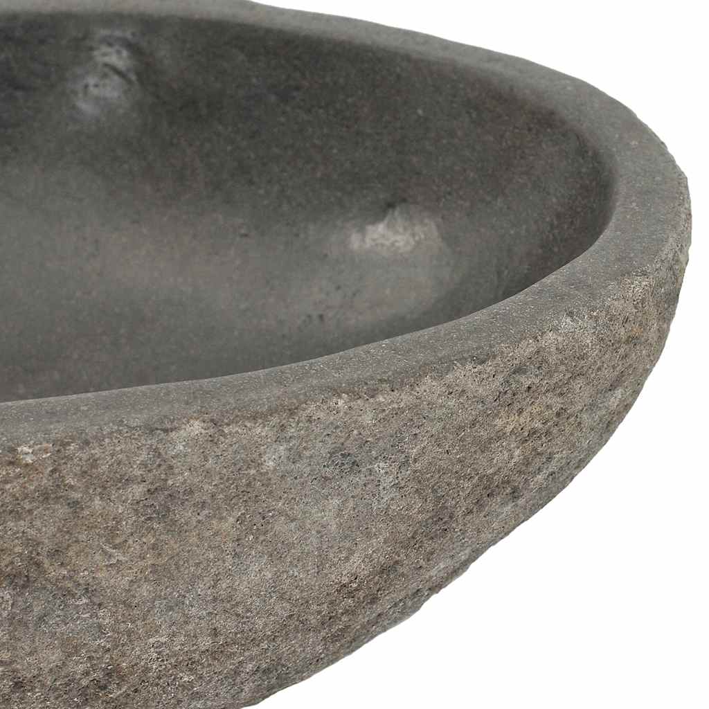 146212 vidaXL Basin River Stone Oval (29-38)x(24-31) cm