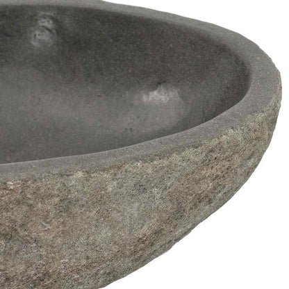 146212 vidaXL Basin River Stone Oval (29-38)x(24-31) cm