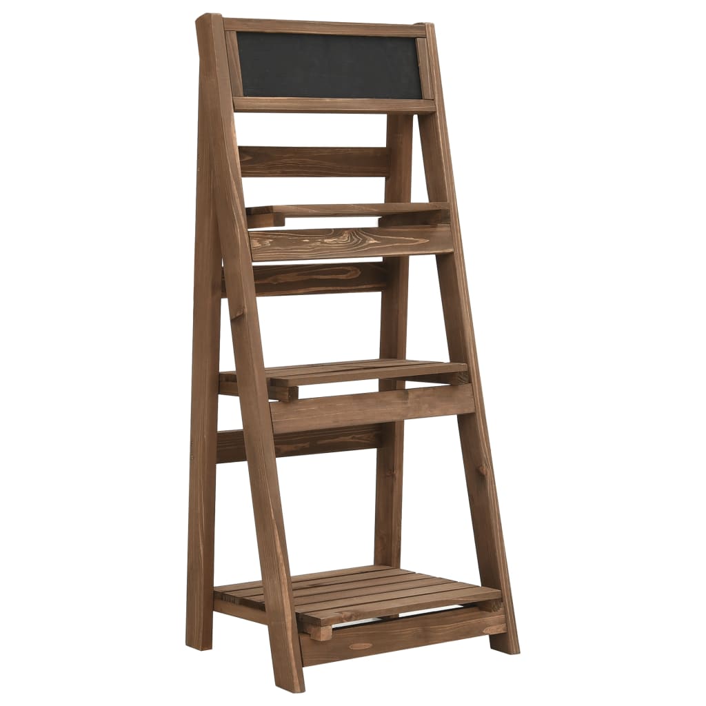 vidaXL Plant Stand | Natural Wood | Solid Fir Wood | 40x30x90 cm | Durable