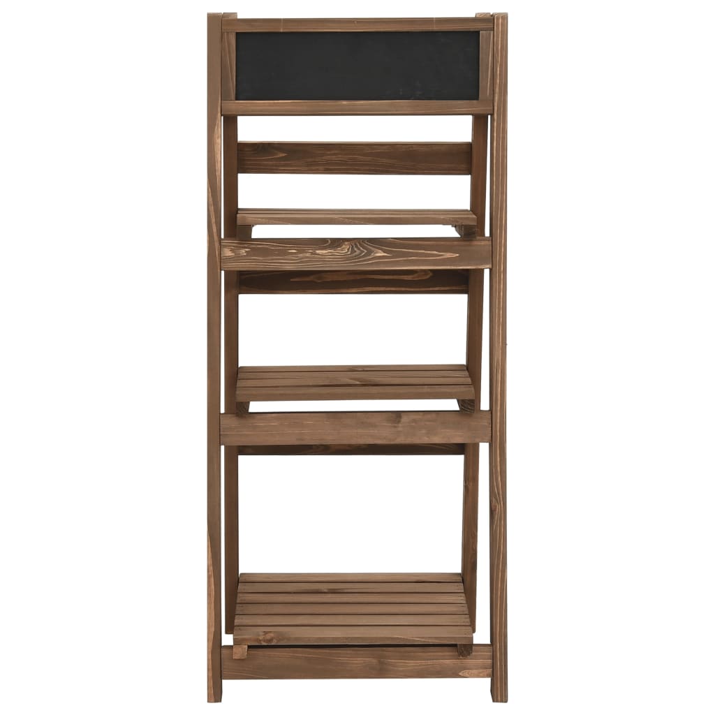 vidaXL Plant Stand | Natural Wood | Solid Fir Wood | 40x30x90 cm | Durable
