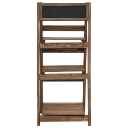 vidaXL Plant Stand | Natural Wood | Solid Fir Wood | 40x30x90 cm | Durable