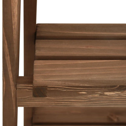 vidaXL Plant Stand | Natural Wood | Solid Fir Wood | 40x30x90 cm | Durable