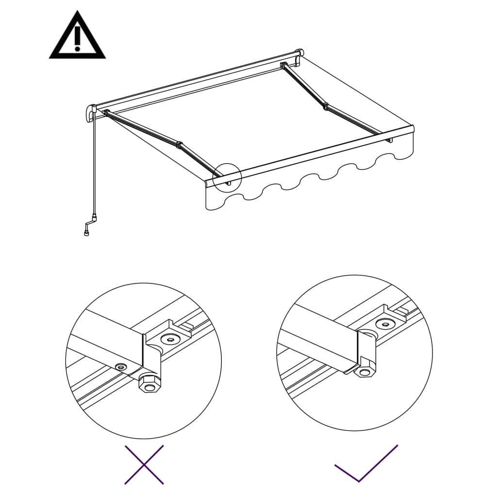 vidaXL Manual Retractable Awning 450x300 cm Anthracite