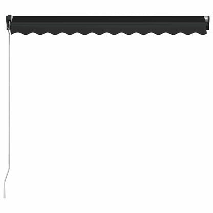 vidaXL Manual Retractable Awning with LED 350x250 cm Anthracite