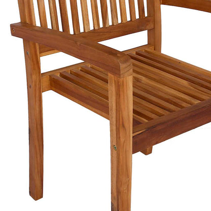 vidaXL Stacking Dining Chair |  Set of 2