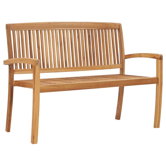 vidaXL Garden Bench | Natural Teak | Solid Teak Wood