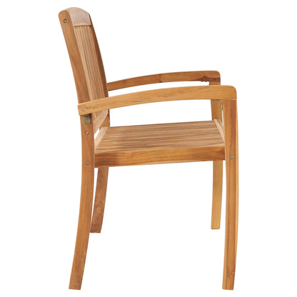 vidaXL Garden Bench | Natural Teak | Solid Teak Wood