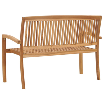 vidaXL Garden Bench | Natural Teak | Solid Teak Wood