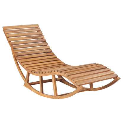 vidaXL Sun Lounger | Natural wood