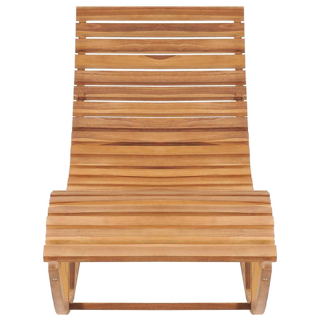 vidaXL Sun Lounger | Natural wood
