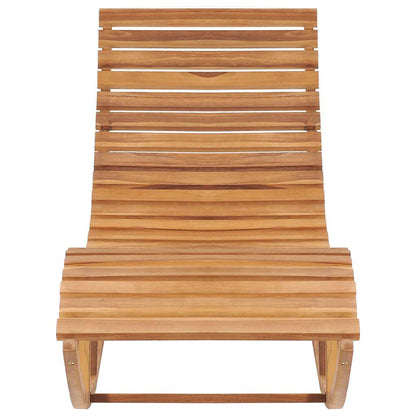 vidaXL Sun Lounger | Natural wood