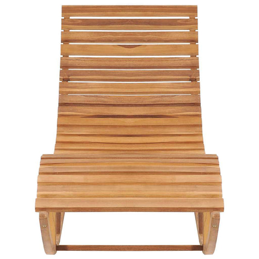 vidaXL Sun Lounger | Natural wood