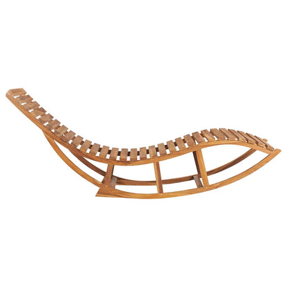 vidaXL Sun Lounger | Natural wood