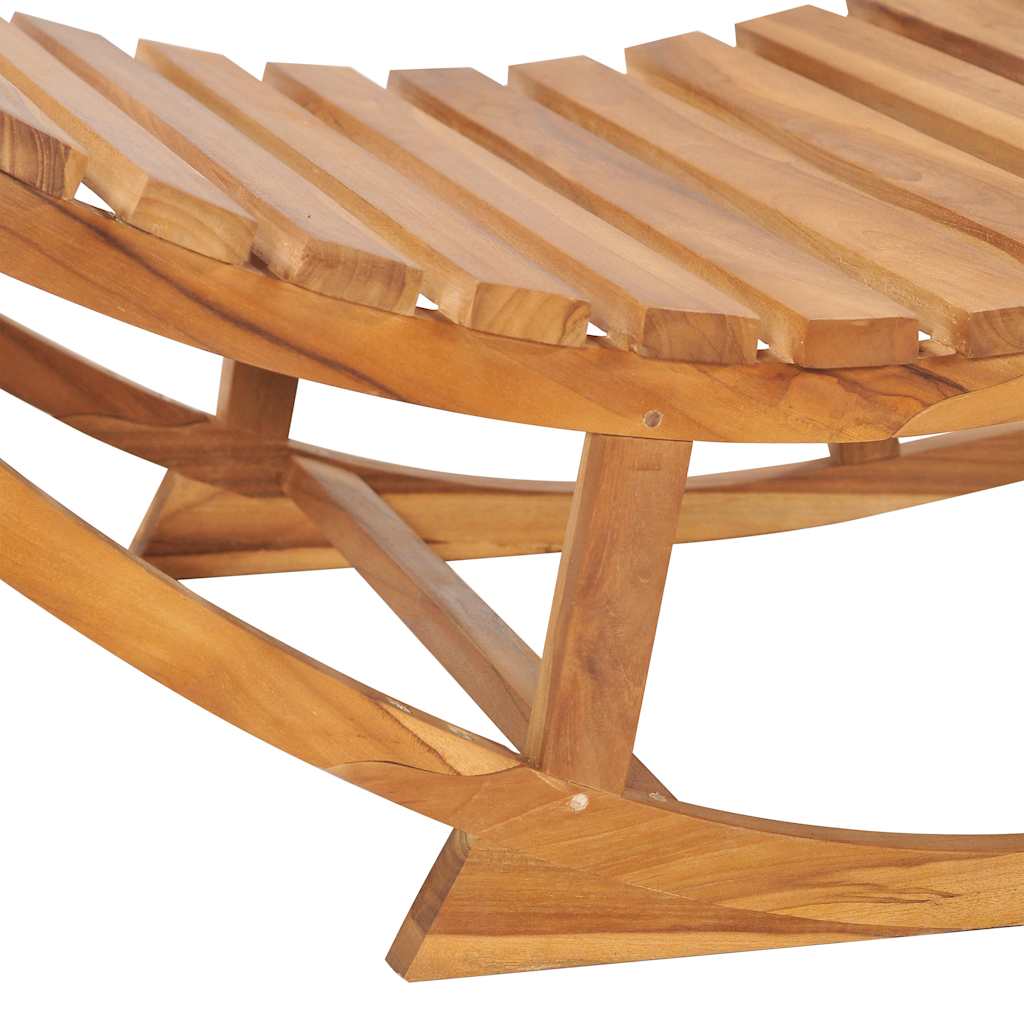 vidaXL Sun Lounger | Natural wood