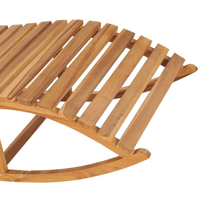 vidaXL Sun Lounger | Natural wood