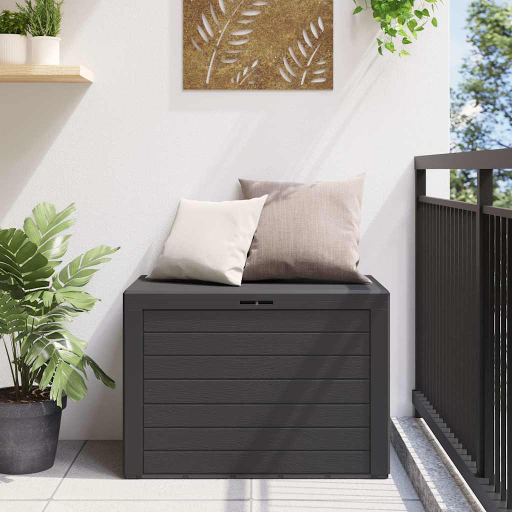 49444 vidaXL Garden Storage Box Anthracite 78x44x55 cm