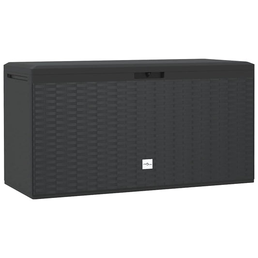 vidaXL Garden Storage Box Anthracite 114x47x60 cm