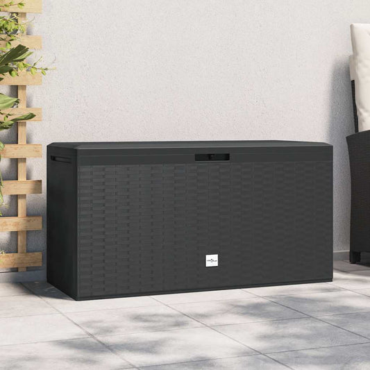 vidaXL Garden Storage Box Anthracite 114x47x60 cm