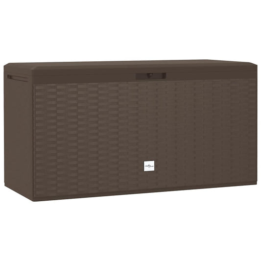 vidaXL Garden Storage Box Brown 114x47x60 cm