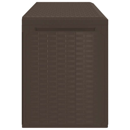 vidaXL Garden Storage Box Brown 114x47x60 cm