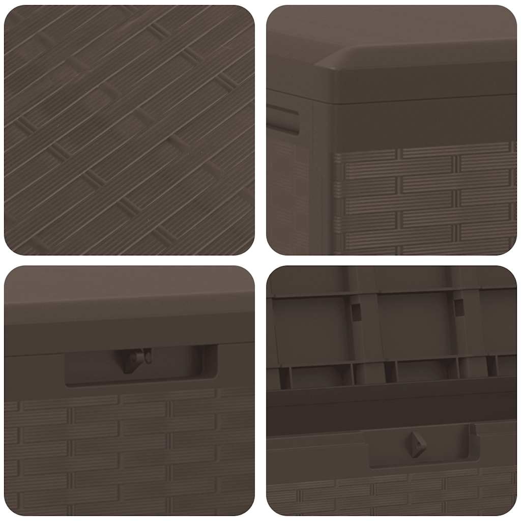 vidaXL Garden Storage Box Brown 114x47x60 cm