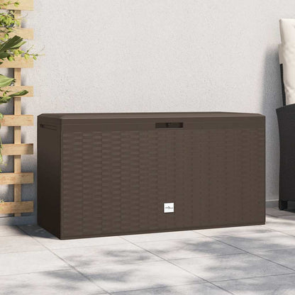 vidaXL Garden Storage Box Brown 114x47x60 cm