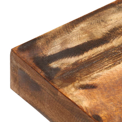 vidaXL Bench | Brown and black | Solid reclaimed wood, powder-coated steel