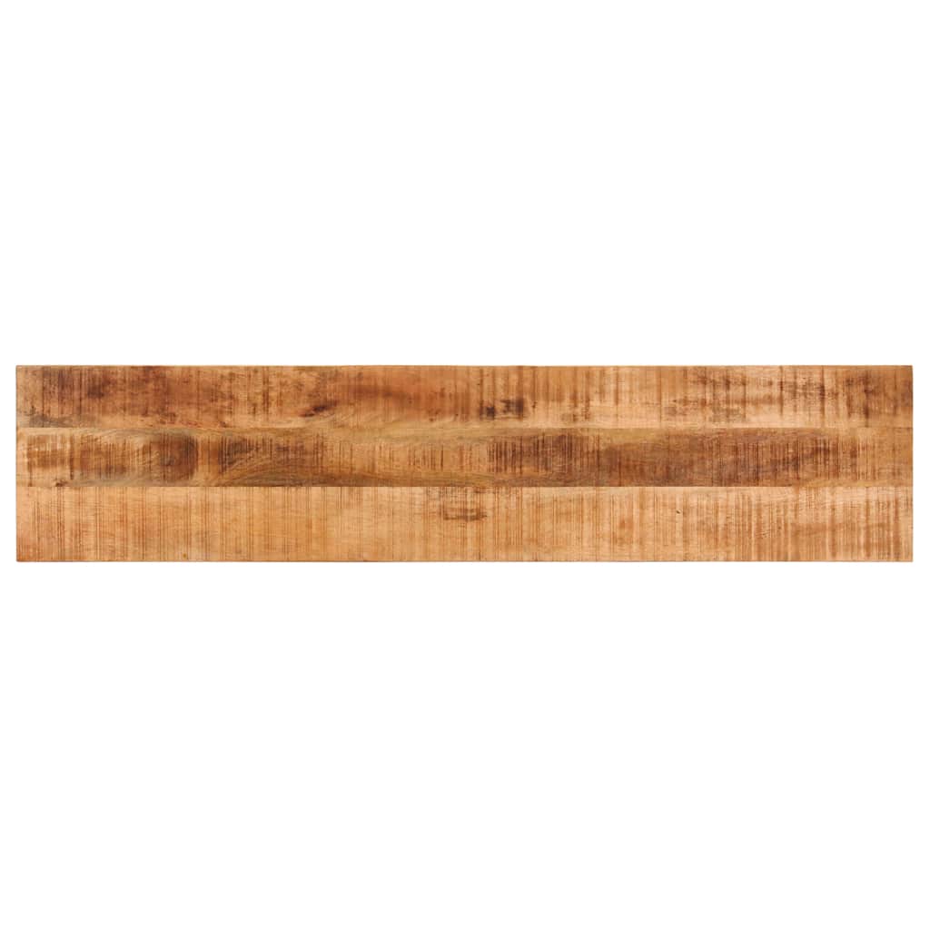 vidaXL Bench 160 cm Solid Rough Mango Wood and Steel