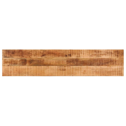 vidaXL Bench 160 cm Solid Rough Mango Wood and Steel