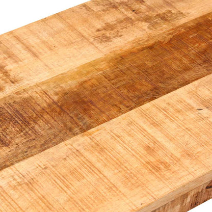 vidaXL Bench 160 cm Solid Rough Mango Wood and Steel