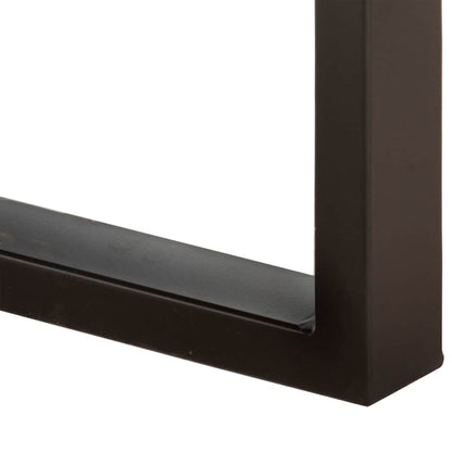 vidaXL Bench 160 cm Solid Rough Mango Wood and Steel