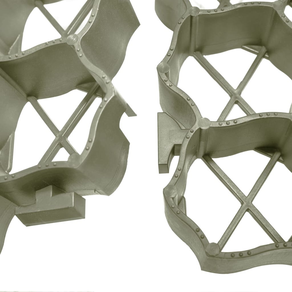vidaXL Grass Grids 16 pcs Green 60x40x3 cm Plastic