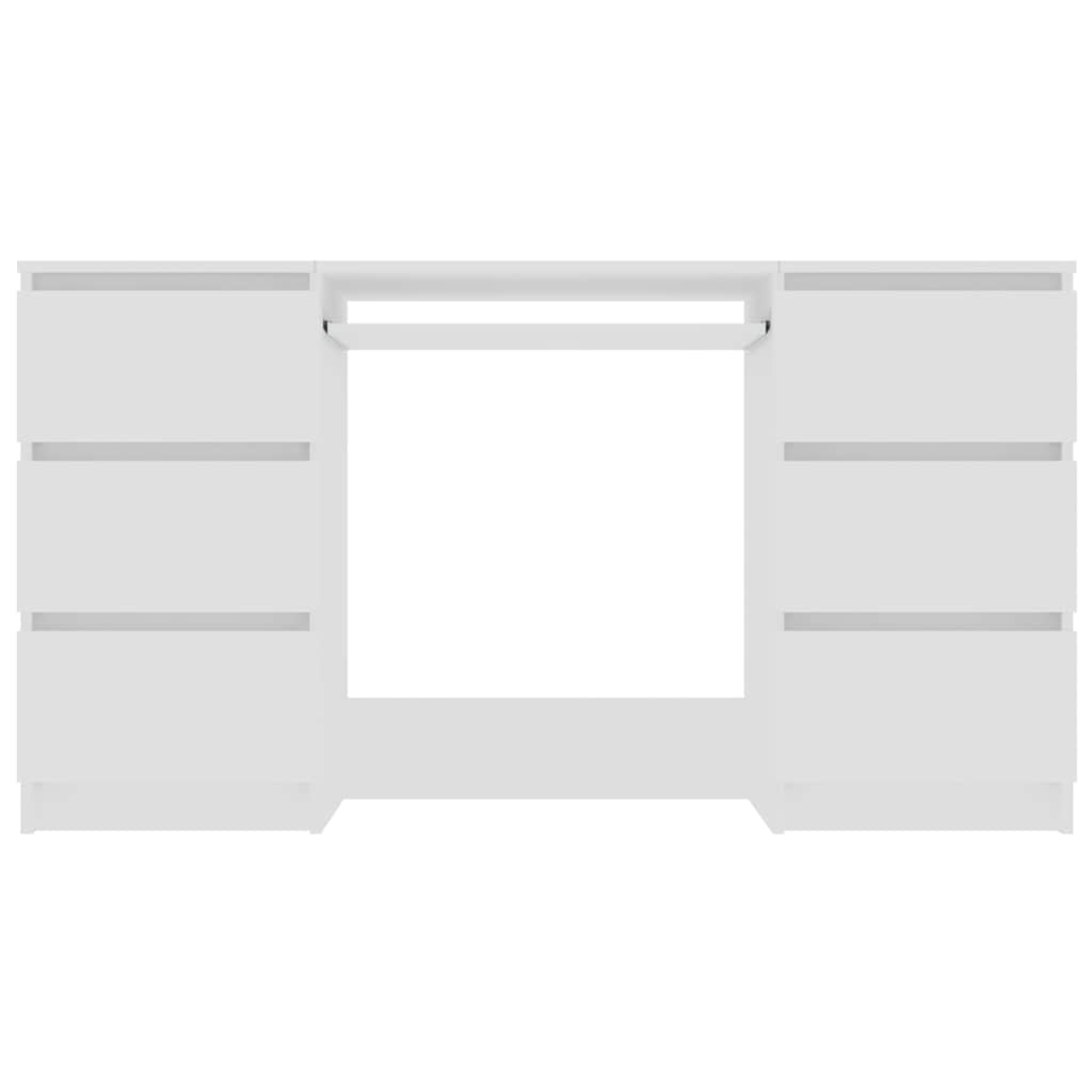 vidaXL Writing Desk White 140x50x77 cm Engineered Wood