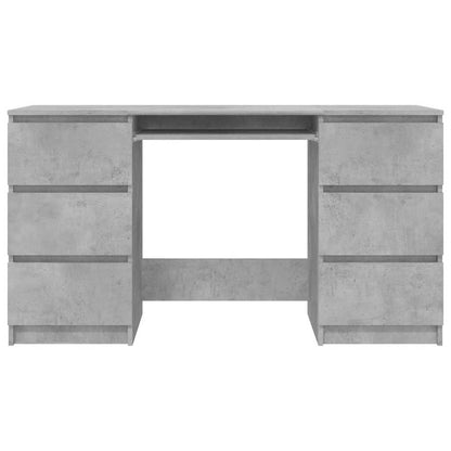 vidaXL Writing Desk | Concrete Grey | Engineered Wood | Medium | Writing Desk