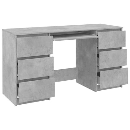 vidaXL Writing Desk | Concrete Grey | Engineered Wood | Medium | Writing Desk