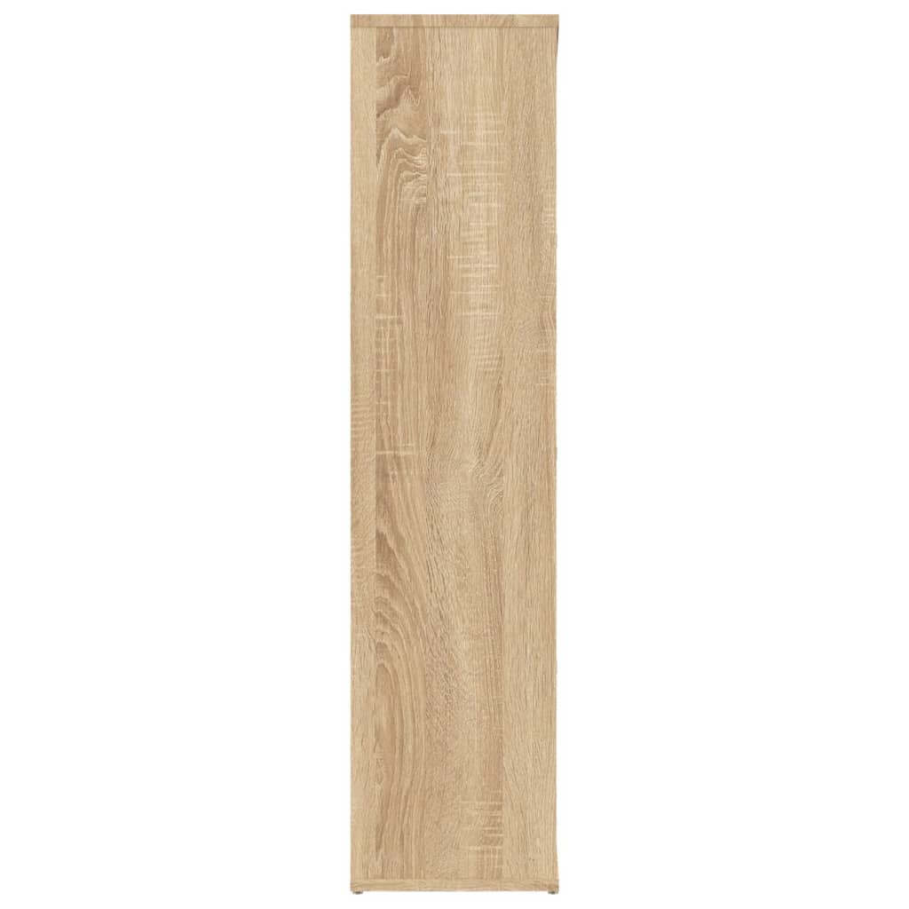 vidaXL Book Cabinet Sonoma Oak 50x25x106 cm Engineered Wood