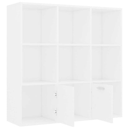 vidaXL Cabinet | White | Engineered Wood | 98 cm | Book Cabinet | Rectangular