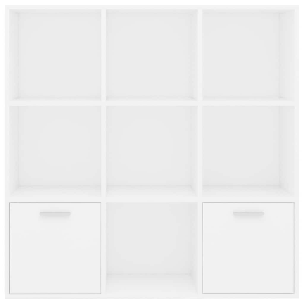 vidaXL Cabinet | White | Engineered Wood | 98 cm | Book Cabinet | Rectangular