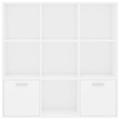 vidaXL Cabinet | White | Engineered Wood | 98 cm | Book Cabinet | Rectangular