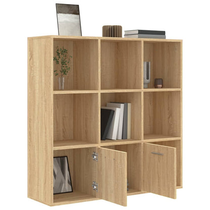 vidaXL Cabinet | Sonoma oak | Engineered wood | Medium | Bookshelf | Rectangular
