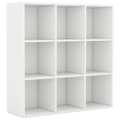 vidaXL Bookcase | White | Engineered wood | Medium | Bookcase | Rectangular