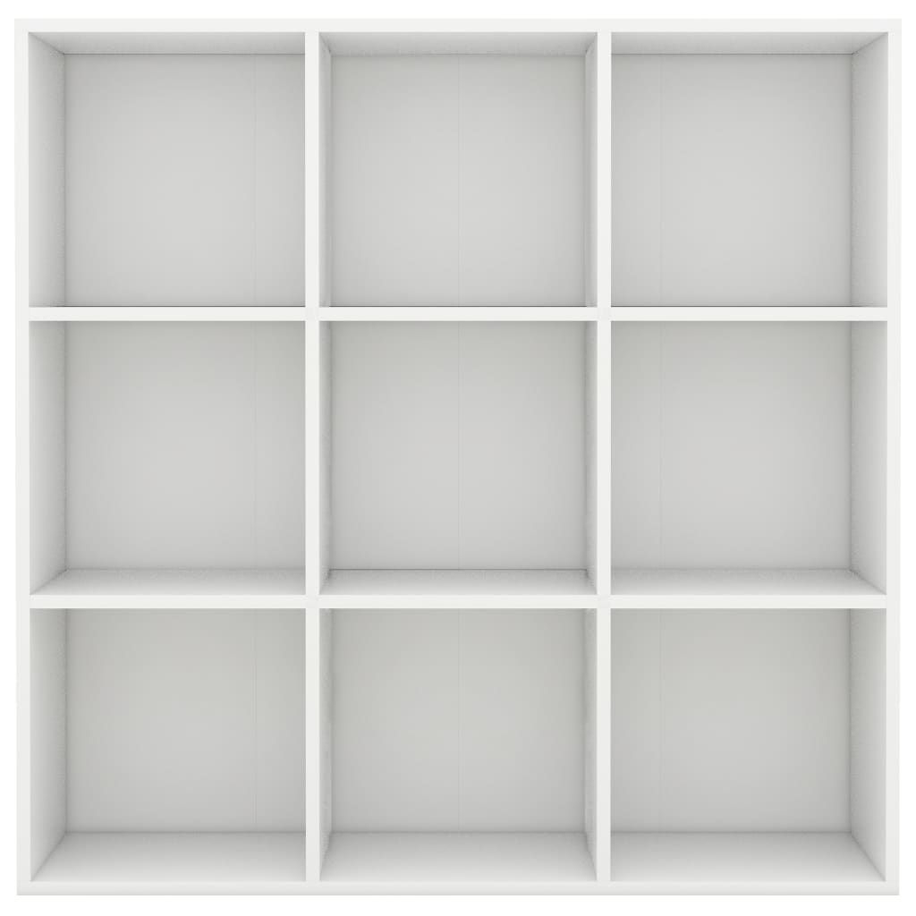 vidaXL Bookcase | White | Engineered wood | Medium | Bookcase | Rectangular
