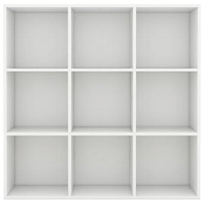 vidaXL Bookcase | White | Engineered wood | Medium | Bookcase | Rectangular
