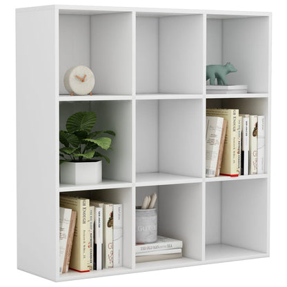 vidaXL Bookcase | White | Engineered wood | Medium | Bookcase | Rectangular