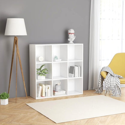 vidaXL Bookcase | White | Engineered wood | Medium | Bookcase | Rectangular