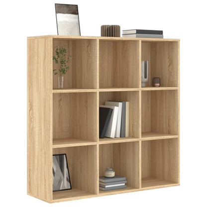 vidaXL Bookcase | Sonoma Oak | Engineered wood | Medium | Bookcase | Rectangular