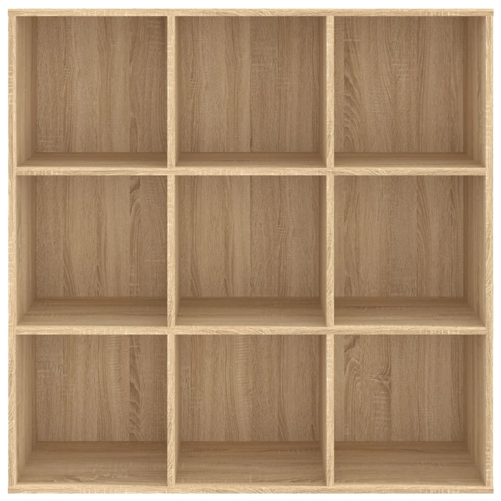 vidaXL Bookcase | Sonoma Oak | Engineered wood | Medium | Bookcase | Rectangular