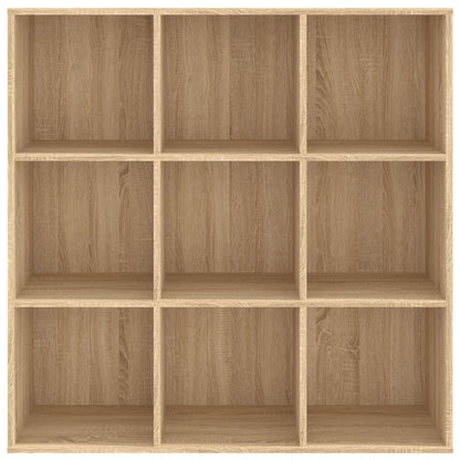 vidaXL Bookcase | Sonoma Oak | Engineered wood | Medium | Bookcase | Rectangular