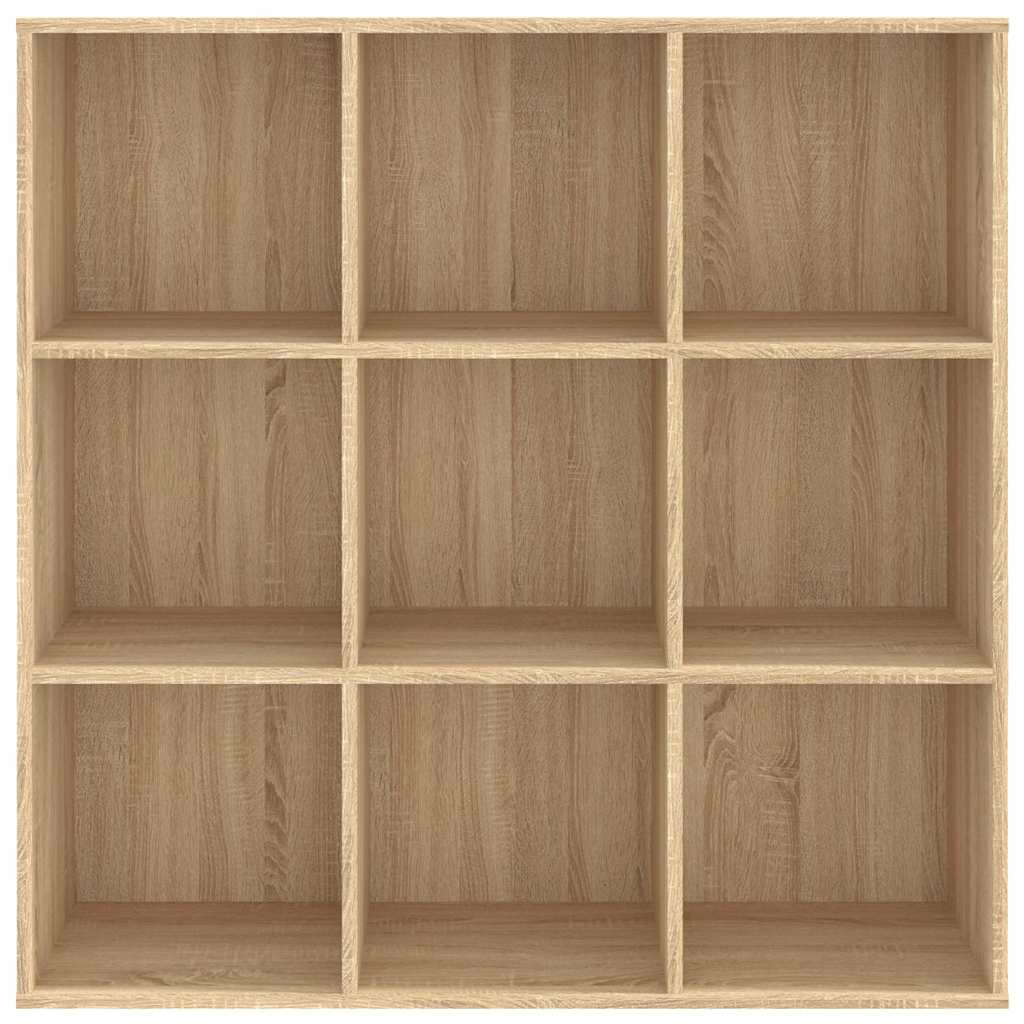 801128 vidaXL Book Cabinet Sonoma Oak 98x29x97,5 cm Engineered Wood