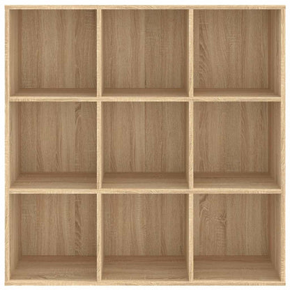 801128 vidaXL Book Cabinet Sonoma Oak 98x29x97,5 cm Engineered Wood